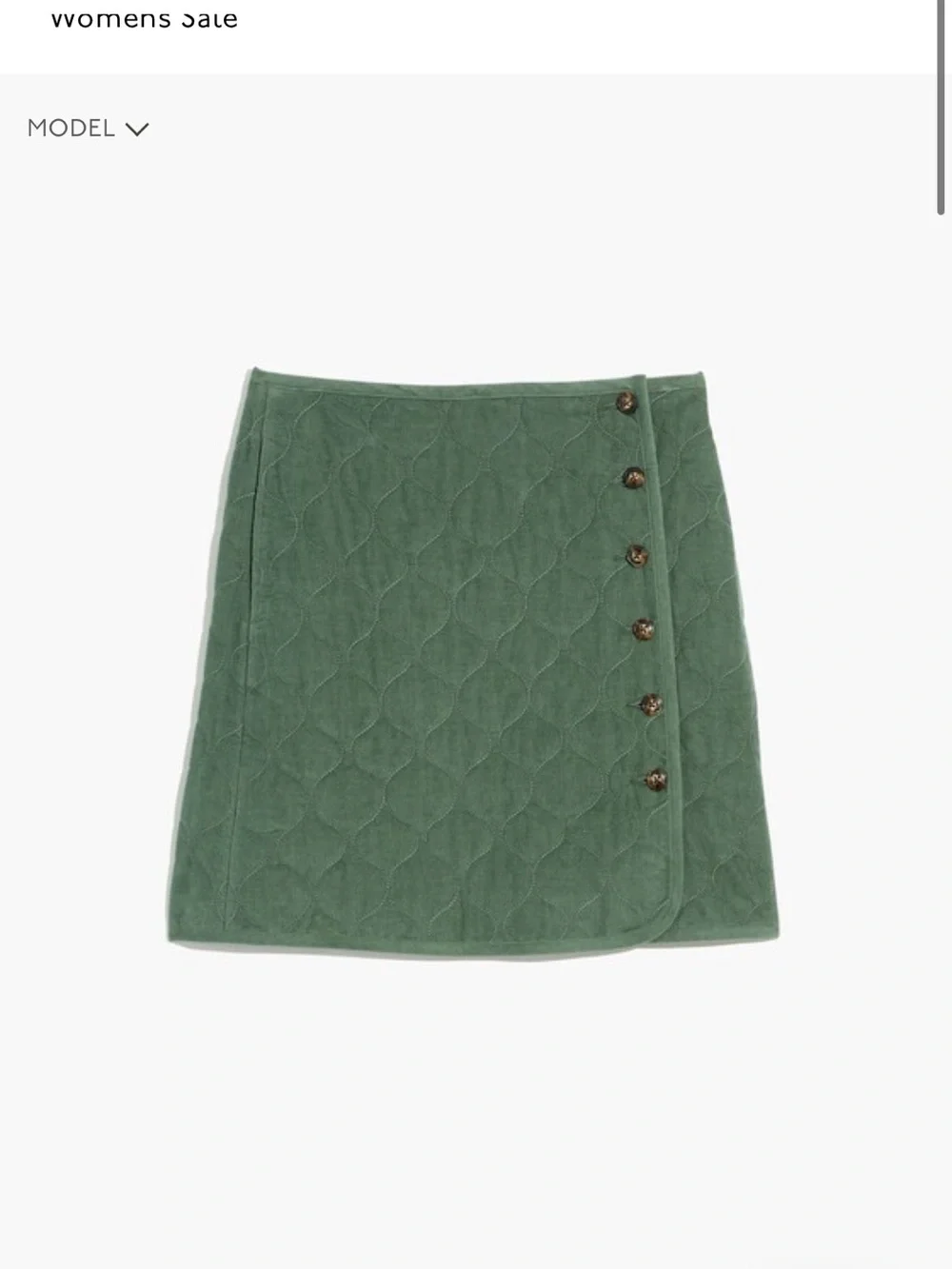 Maxwell Corduroy Quilted Mini Skirt